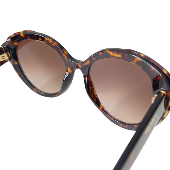 Prada Women’s Sunglasses SPR01Y Round Havana lens brown Gradient - Picture 9 of 12